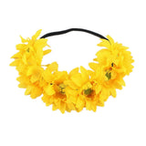 Rainbow Sunflower Flower Crown Pride Party Rainbow Daisy Headband Floral Crown Headpiece