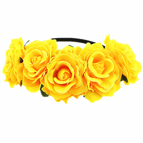Dia de los muertos headpiece Rose Flower Headband Floral Crown for Garland Party