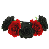 Day of The Dead Headband Costume Rose Flower Crown Mexican Headpiece