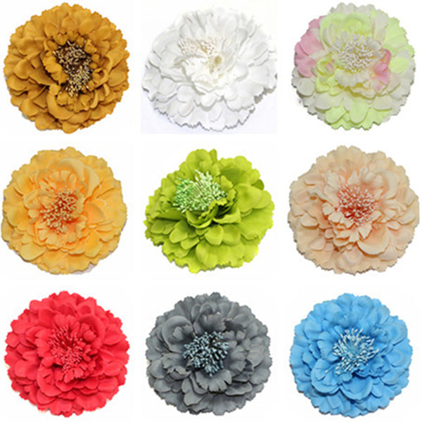 Girl's festival Boutique Peony Hairclip Flowers Brooch Summer Accessories